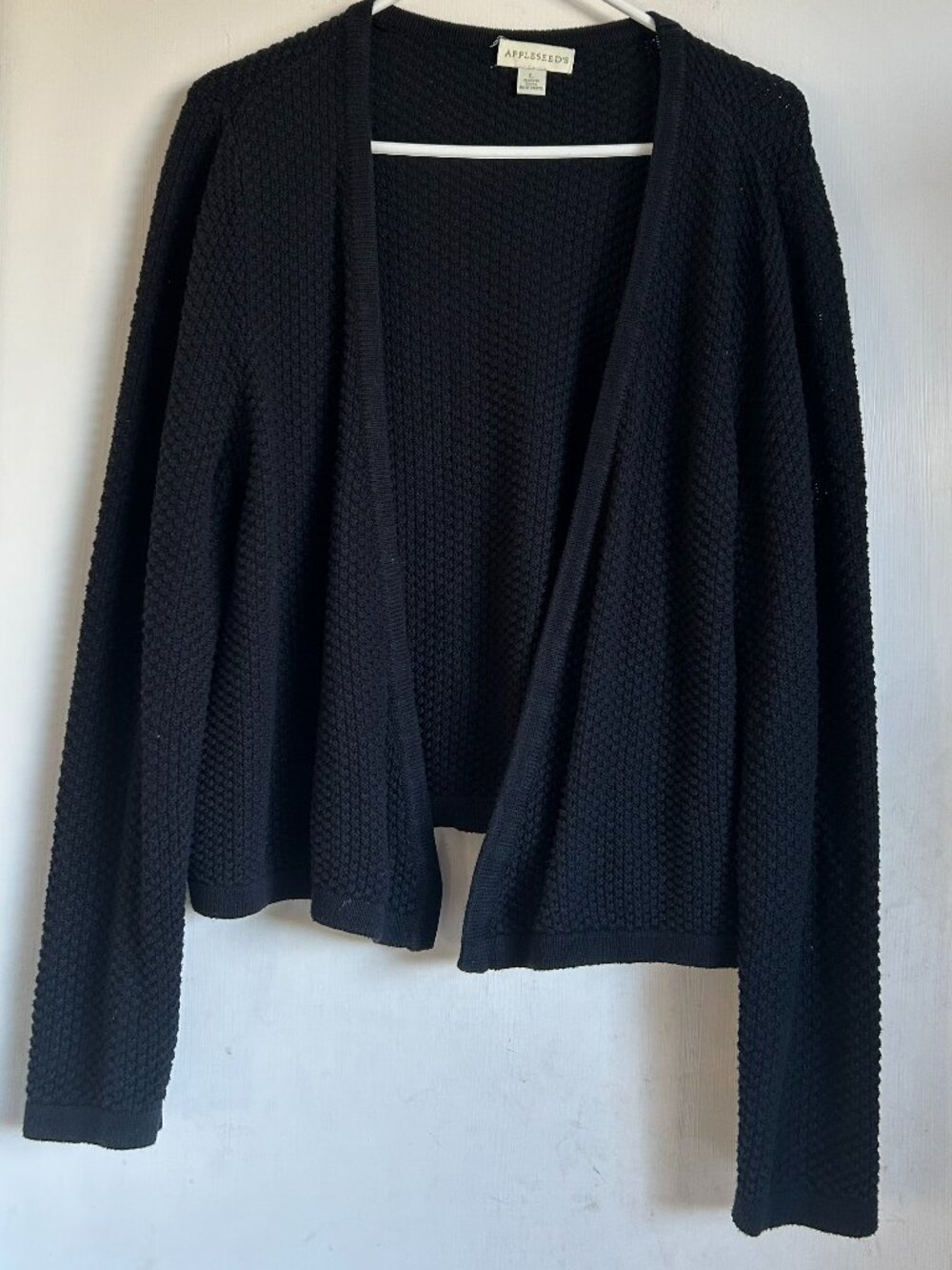 Appleseeds - Black Crochet Cardigan